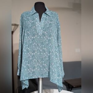 CAbi Chase blouse Field of Flowers